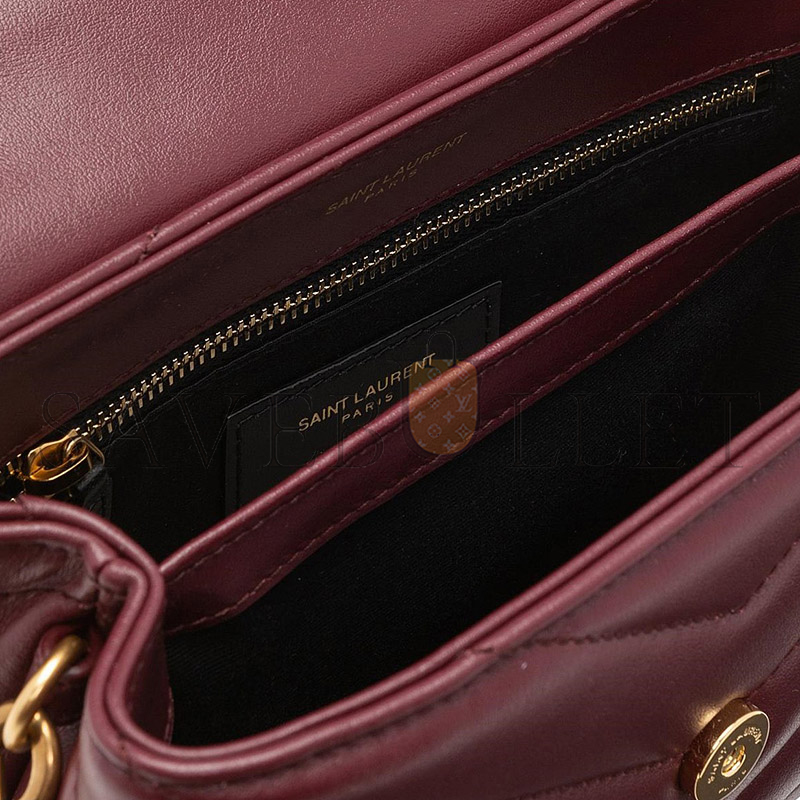 YSL TOY LOULOU SHOULDER BAG IN QUILTED LEATHER 467072 (20*14*7cm)